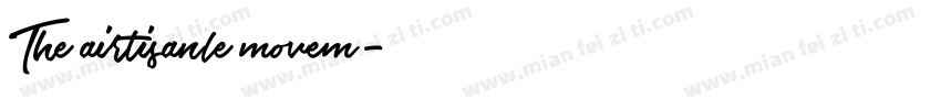 The airtisanle movem字体转换